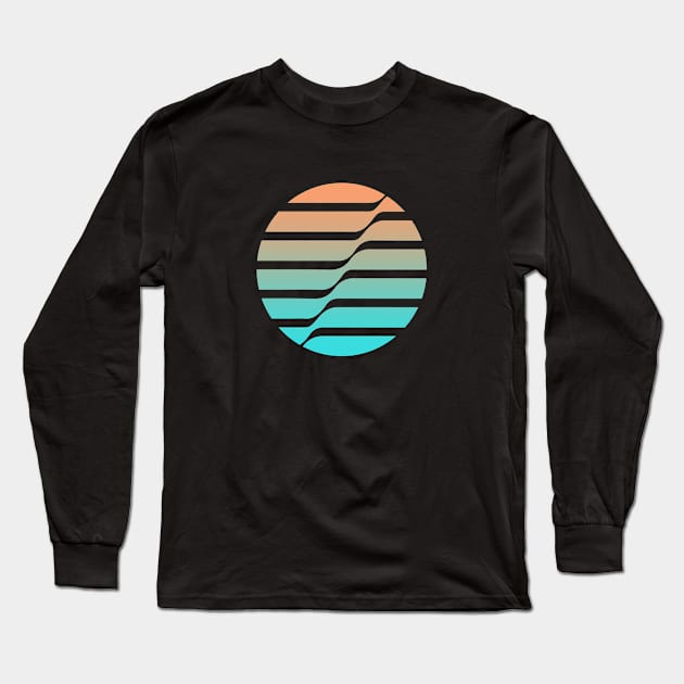 geometric sunset Long Sleeve T-Shirt by JuanMedina